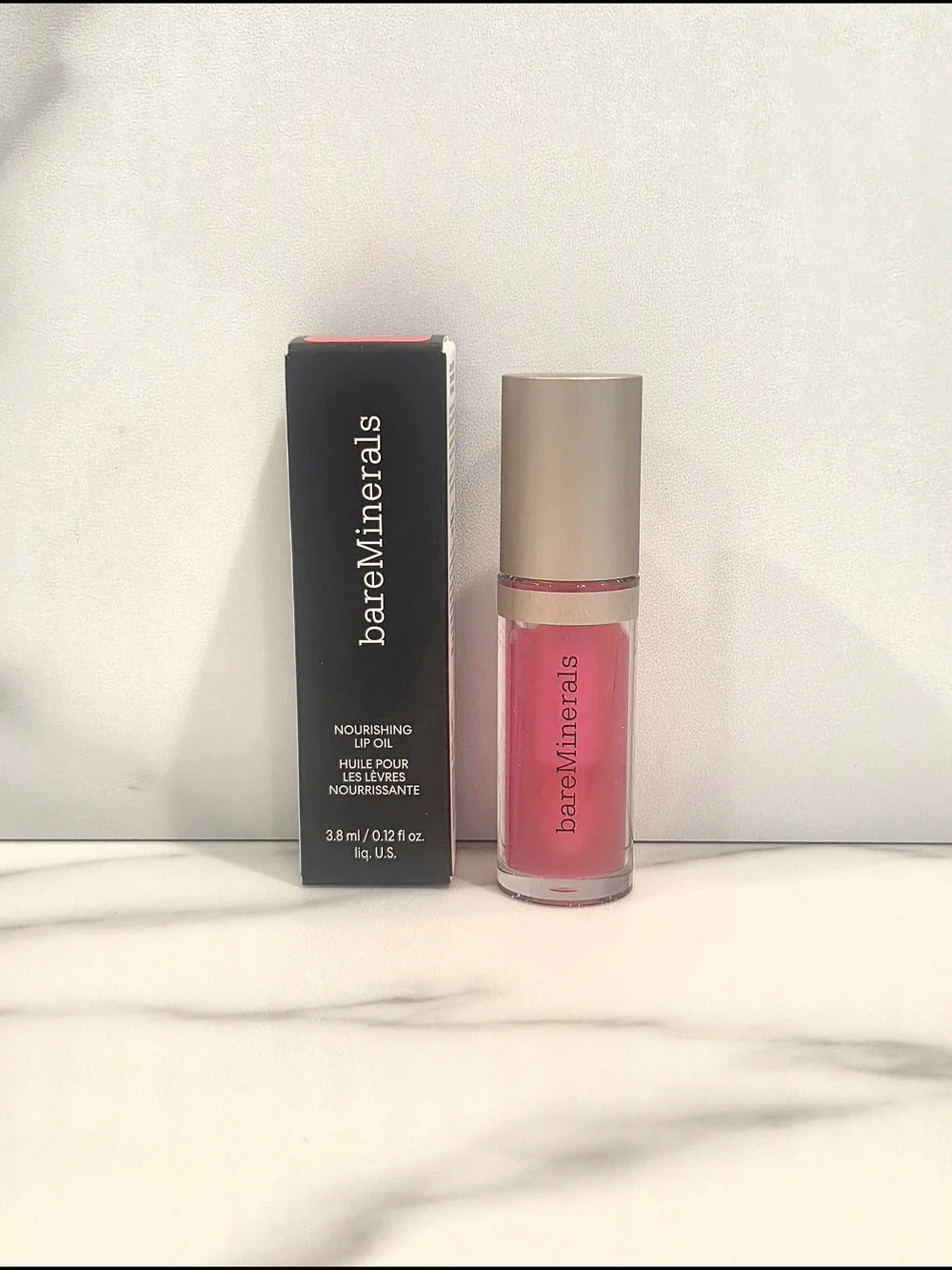 bareMinerals Nourishing Lip Oil in Bright Pink